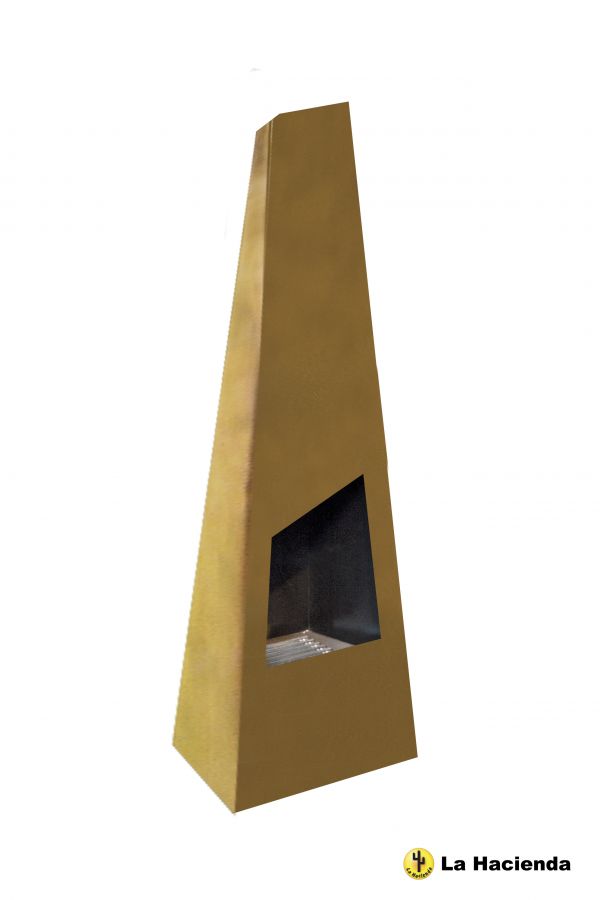 Cheminée d'Extérieur Contemporaine Chingo Acier - 185cm